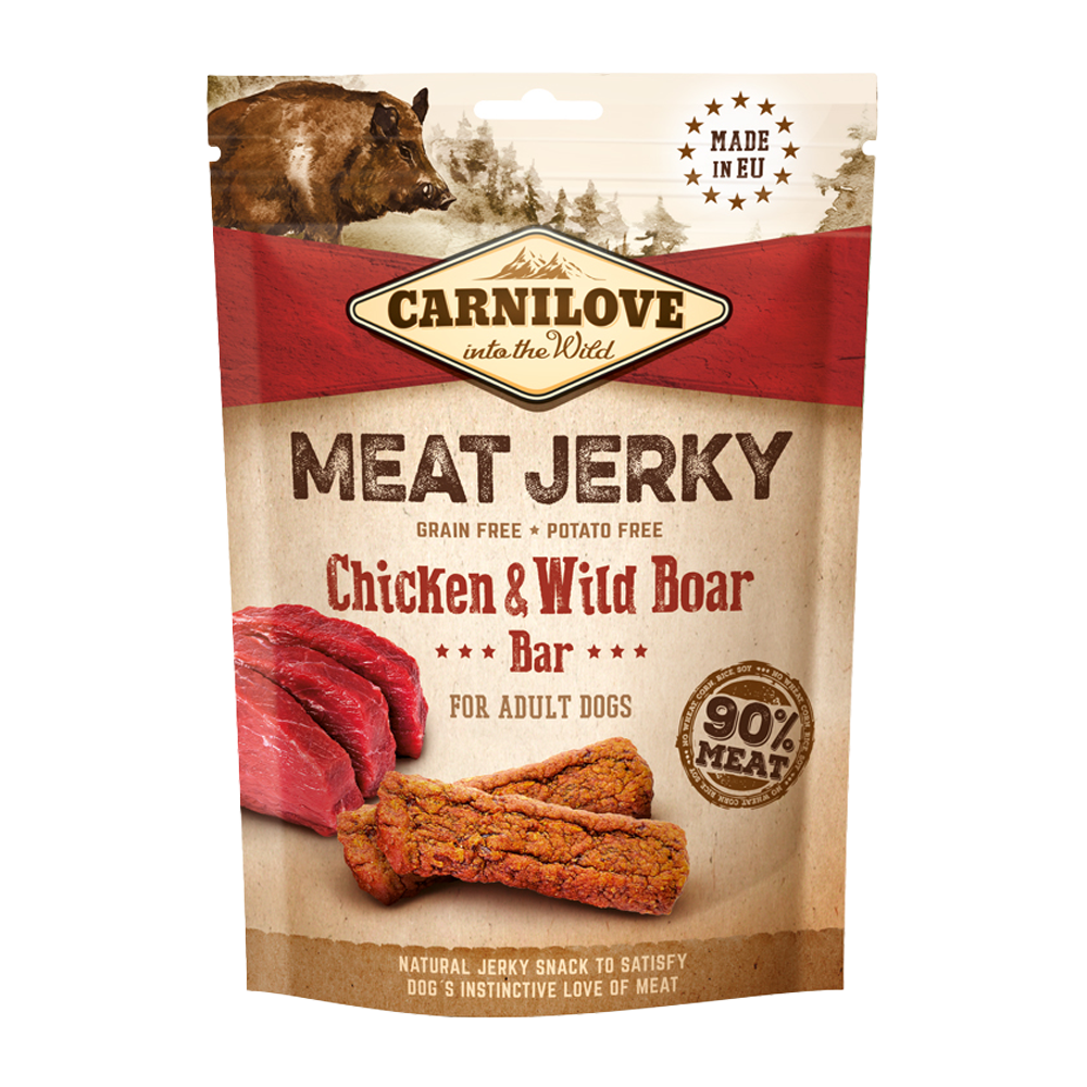 CL Jerky kylling- og vildsvinebar 100 g