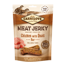 Carnilove Jerky Kylling &amp; Vagtelbar – 100 G