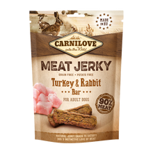 Carnilove Jerky Kalkun- &amp; Kaninbar – 100 G