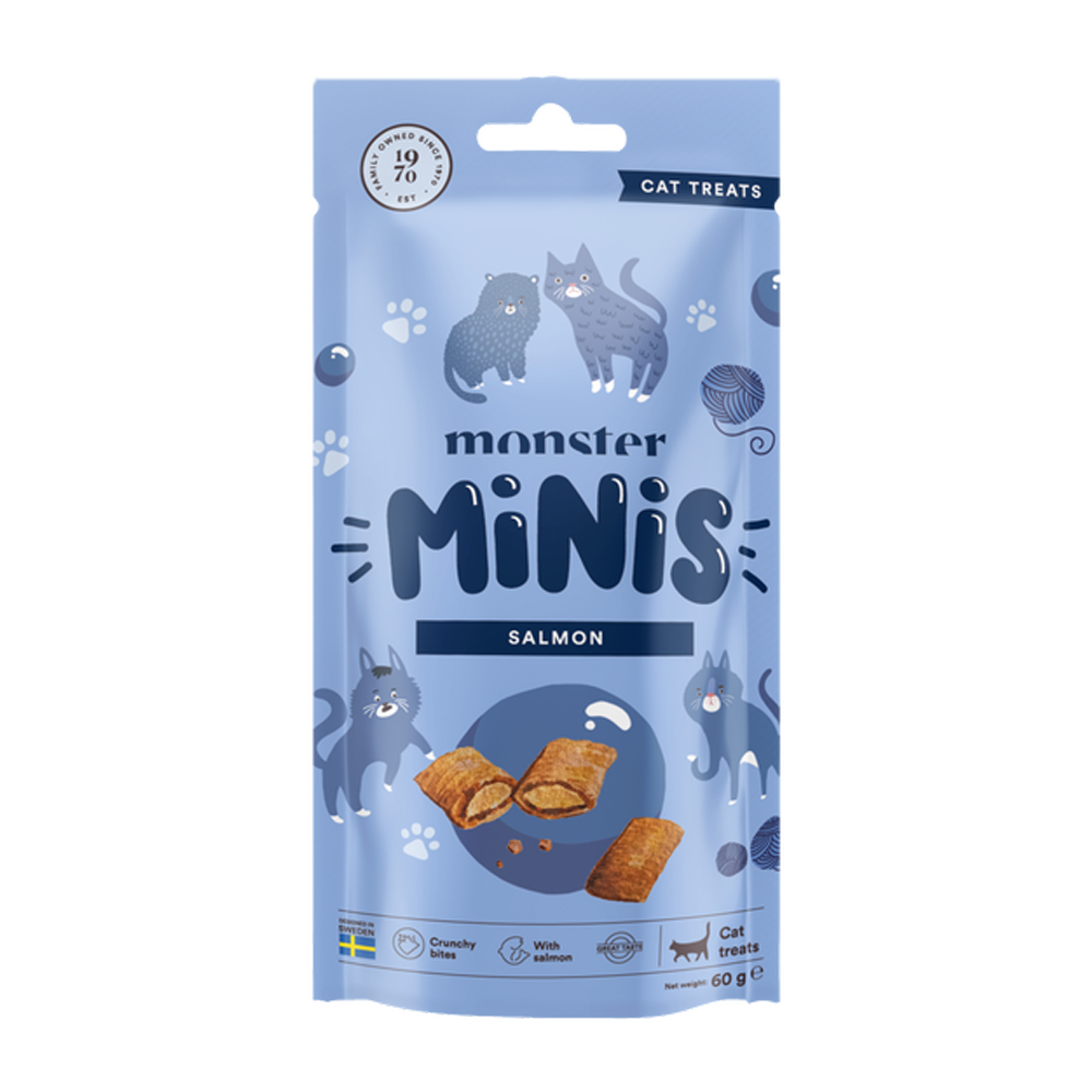 Monster Cat Minis Godbidder Laks - 60 G
