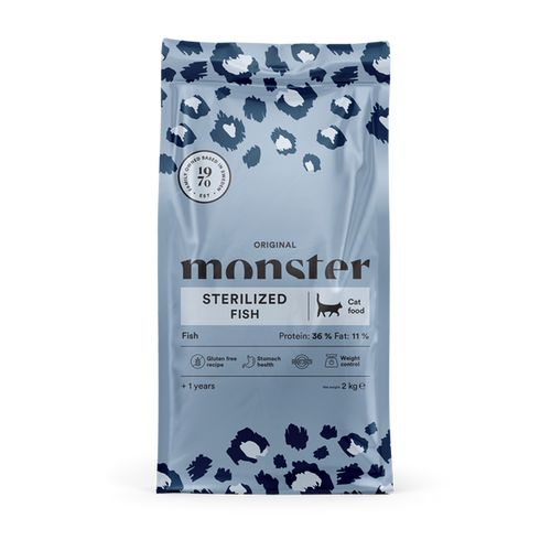 Monster Cat Original Steriliseret Fisk 2 kg
