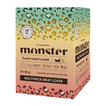 Monster Cat Pouches multipak Meat Lover 85 g (8-pak)