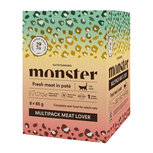 Monster Cat Pouches multipak Meat Lover 85 g (8-pak)
