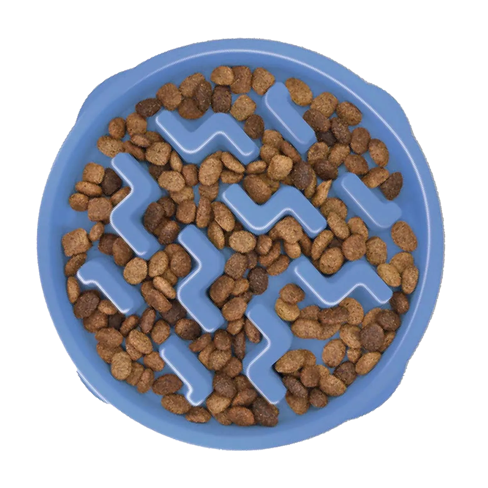 Oh Madskål Fun Feeder Slo - Skål S Blå Ö - 20,5x5 CM