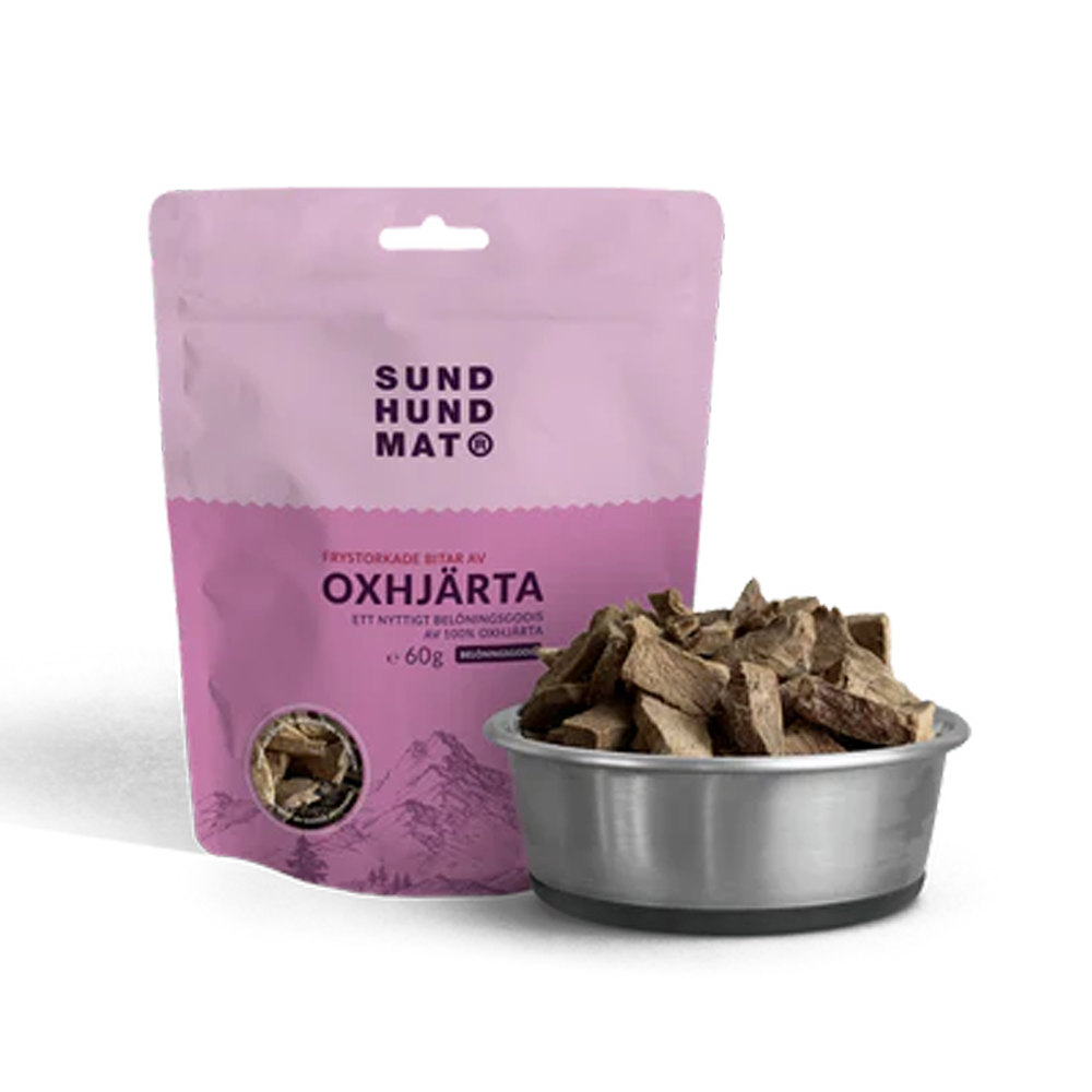 Frysetørret oksehjerte - 60 g