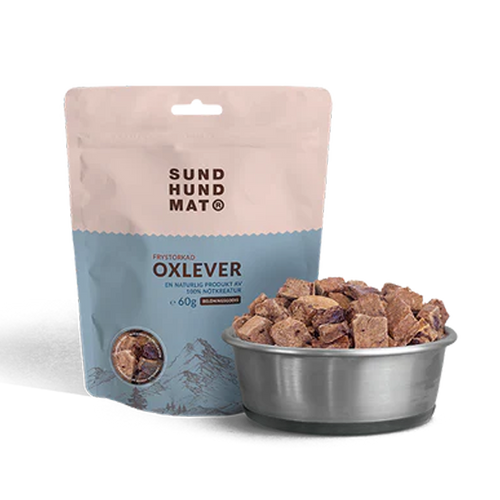 Frysetørret okselever - 60 g