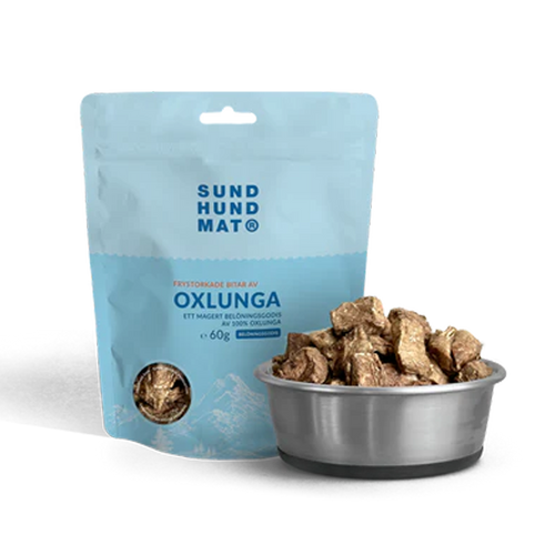 Frysetørret okselunge - 60 g