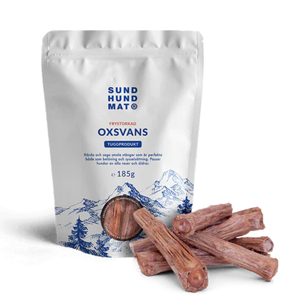Frysetørret oksehale - 185 g