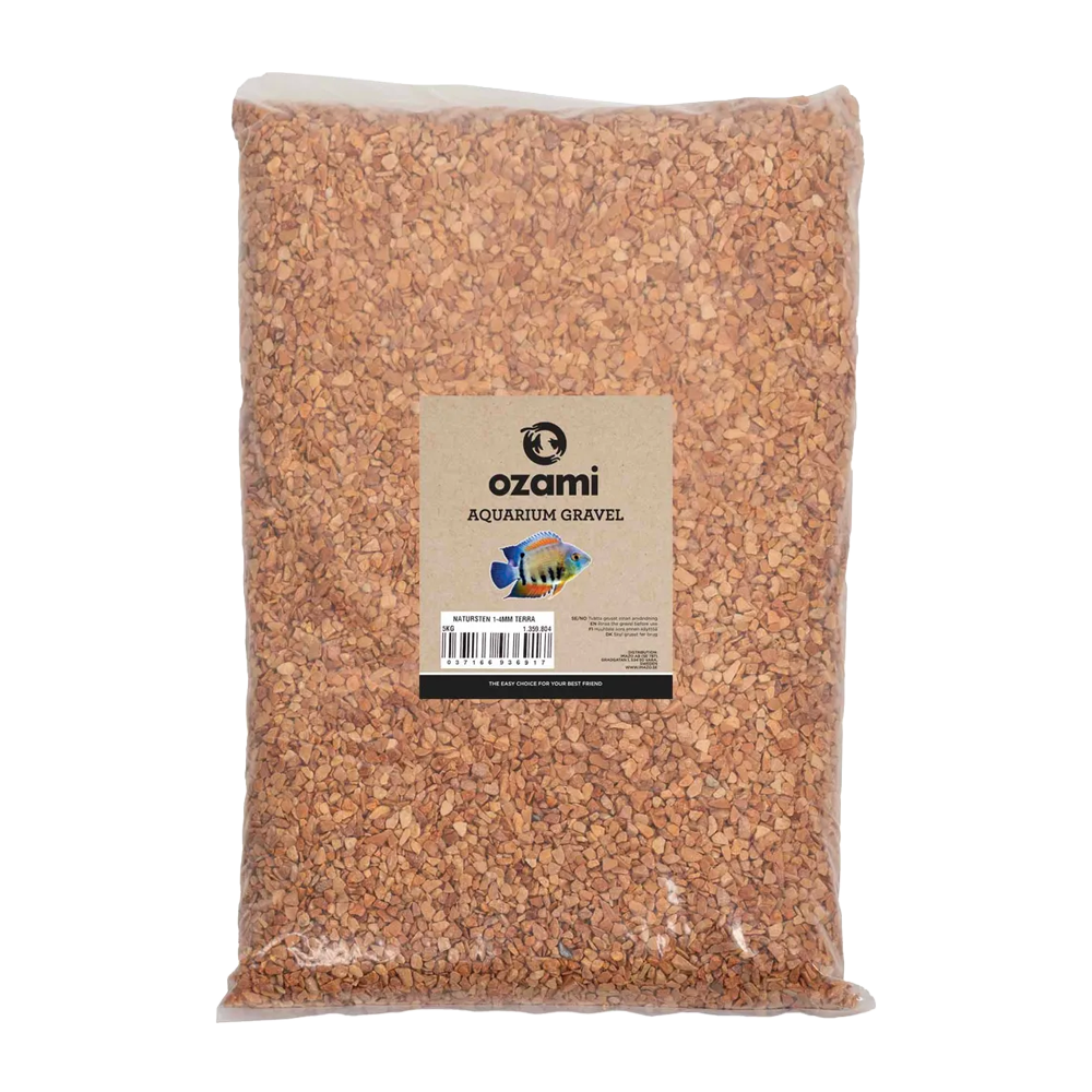 OZAMI AKVARIEGRUS NATURSTEN 1-4MM TERRA 5KG
