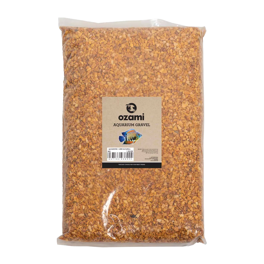 OZAMI AKVARIEGRUS NATURSTEN 1-4MM 5KG