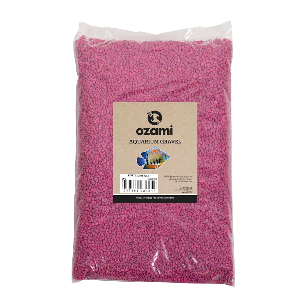 OZAMI AKVARIEGRUS 2-3MM PINK 2KG