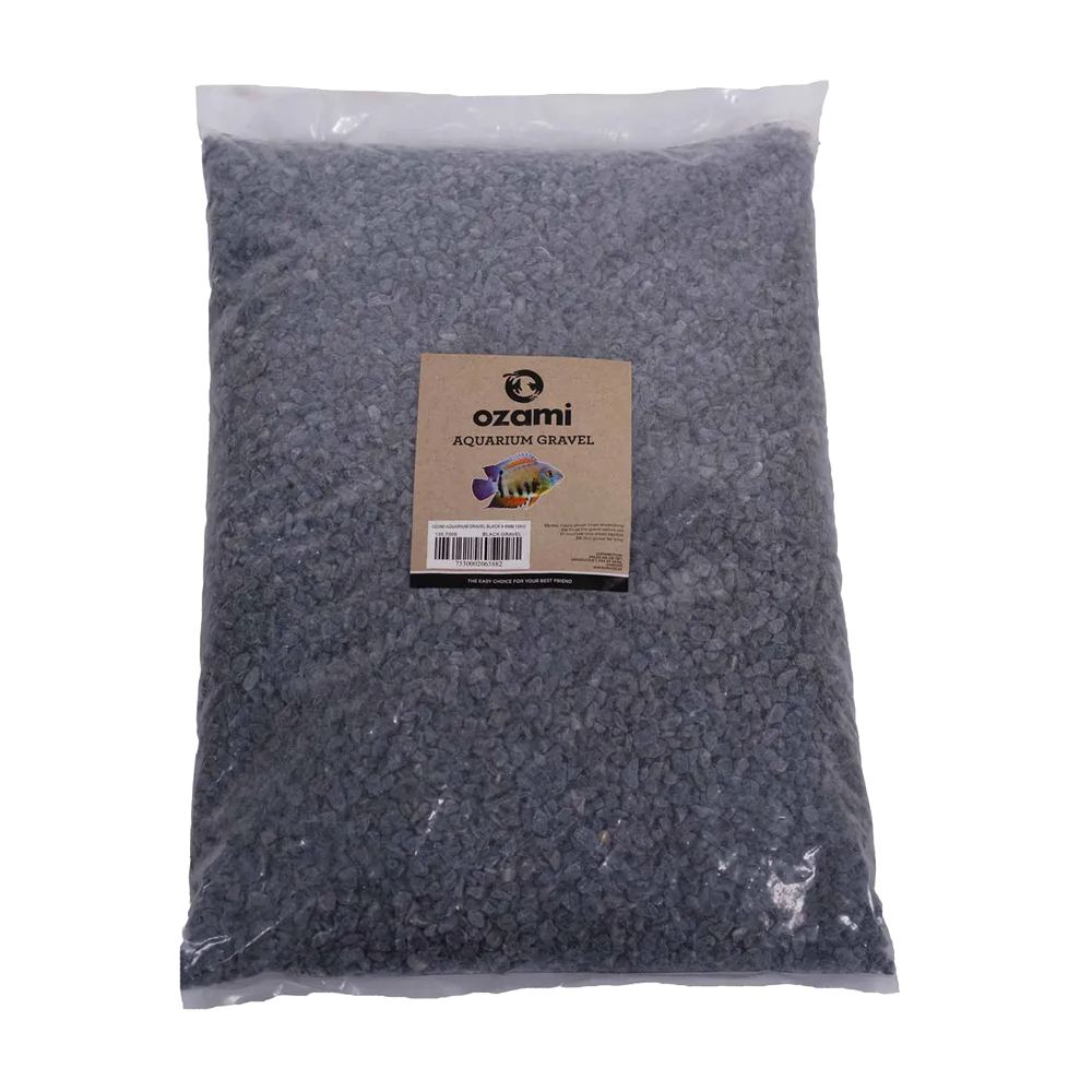 Ozami Aquarium Gravel Black 4–6 mm - 10 KG