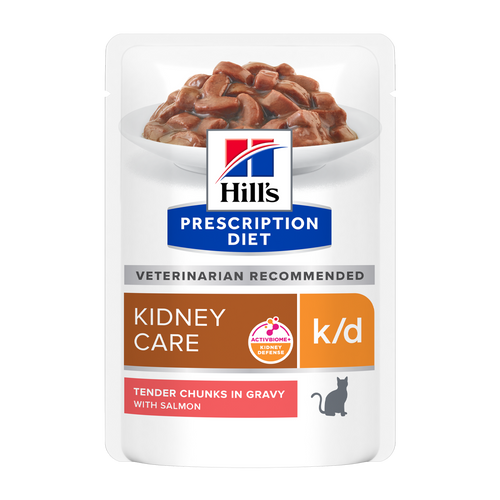 PD Feline K/D Laks Portionsposer - 12X85 G
