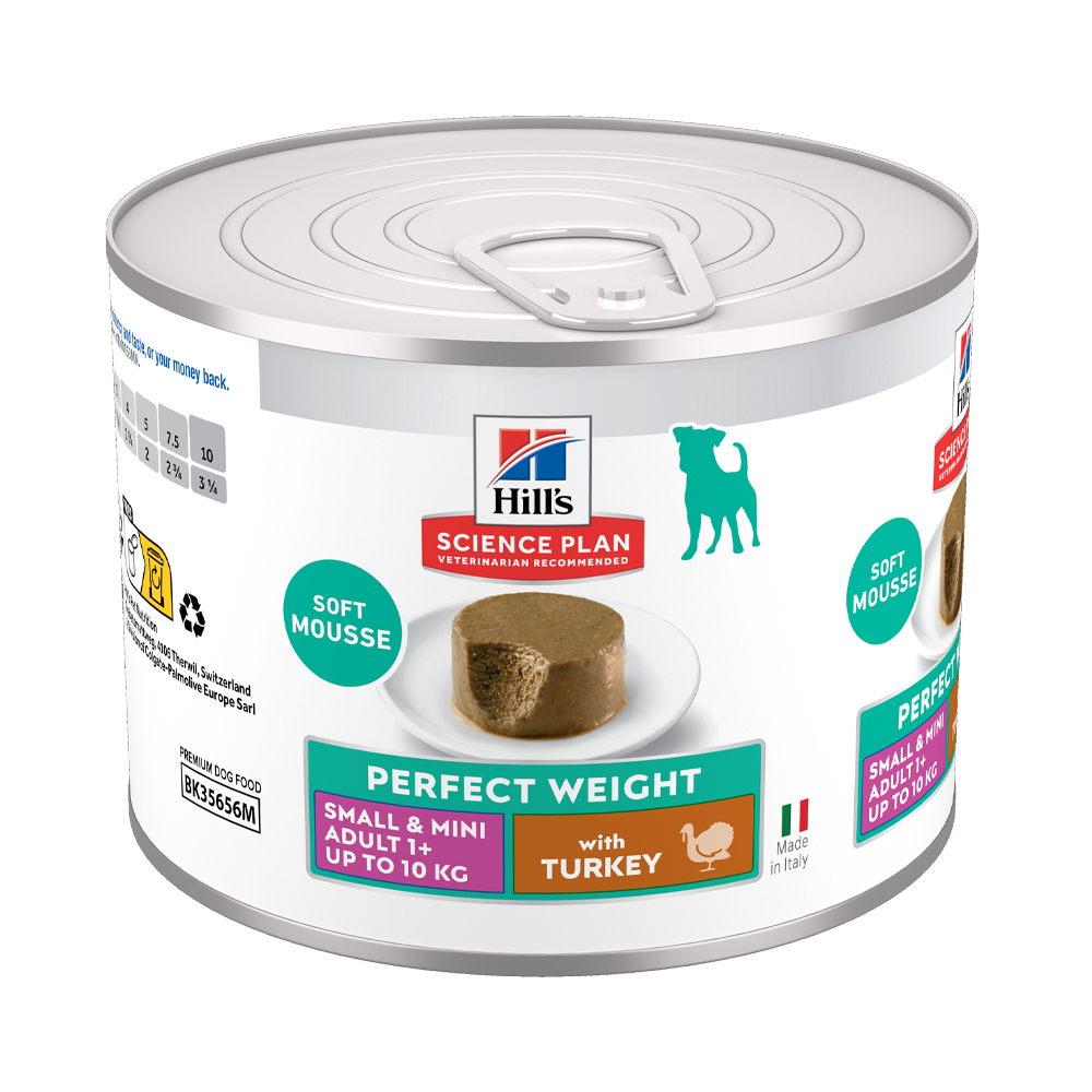 Science Plan Canine Adult Perfect Weight Mousse Small & Mini Kalkun - 200 G