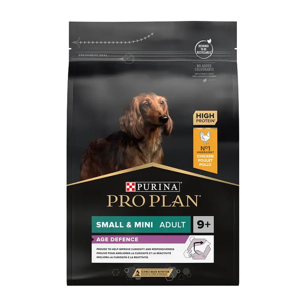 Pro Plan Small & Mini Voksen 9+ - Alder Defense -3 KG
