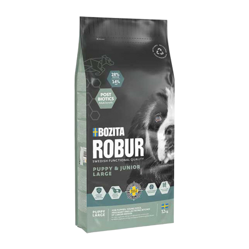 Bozita Robur Puppy & Junior Stor - 12 KG