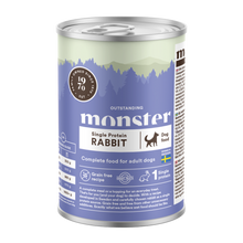 Monster Dog Adult Enkelt Kanin Glas 400 g (6 stk./fp)