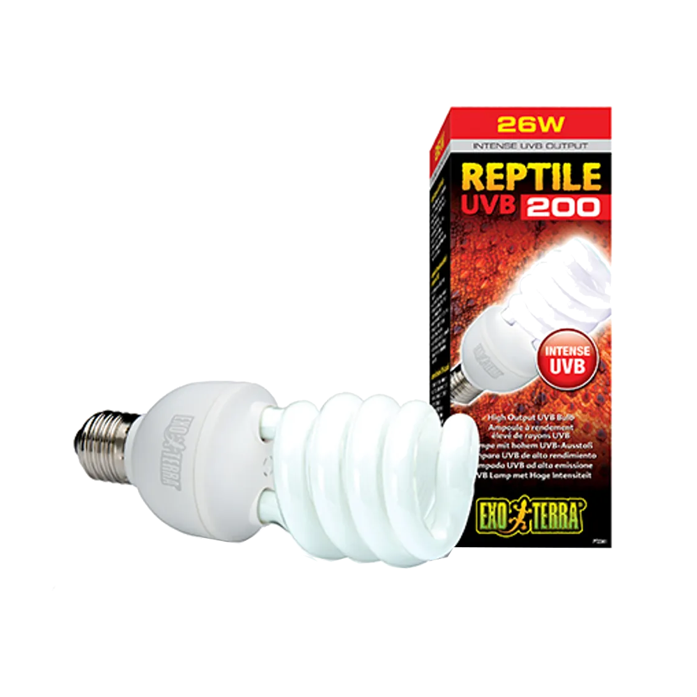Reptil UVB 200 Lysrörslampa  - E27 | Endast 499 kr! - Zoogiganten