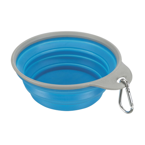 Silikone rejseskål, plastikkant, - 0,5 L