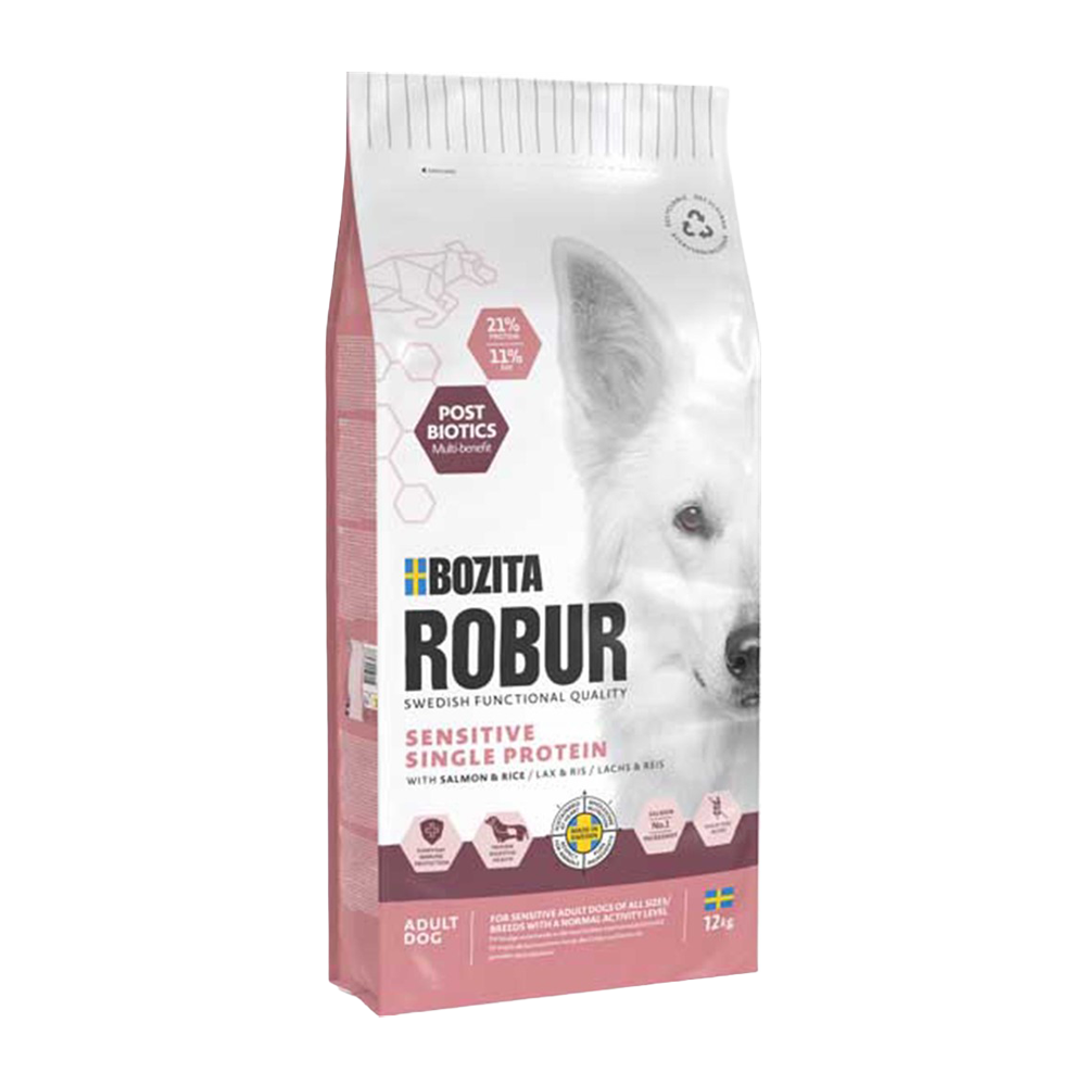 Bozita Robur Adult Sensitive SP Laks &amp; Ris