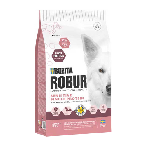 Bozita Robur Adult Sensitive SP Laks & Ris