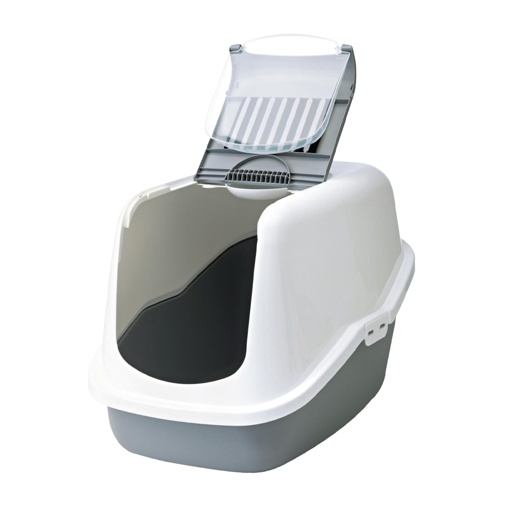Nestor Kattetoilet Hvid/Grå - 56x39x38,5 CM