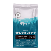Monster Dog Original Sensitive Hvid Fisk Små Bidder 2 kg