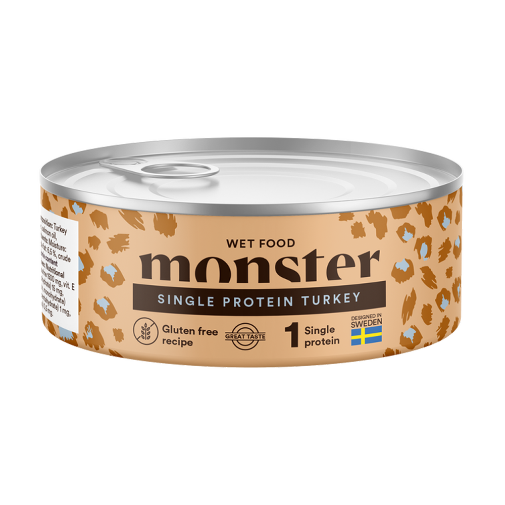 Monster Cat Adult Kalkunglas 100 g (12 stk.)