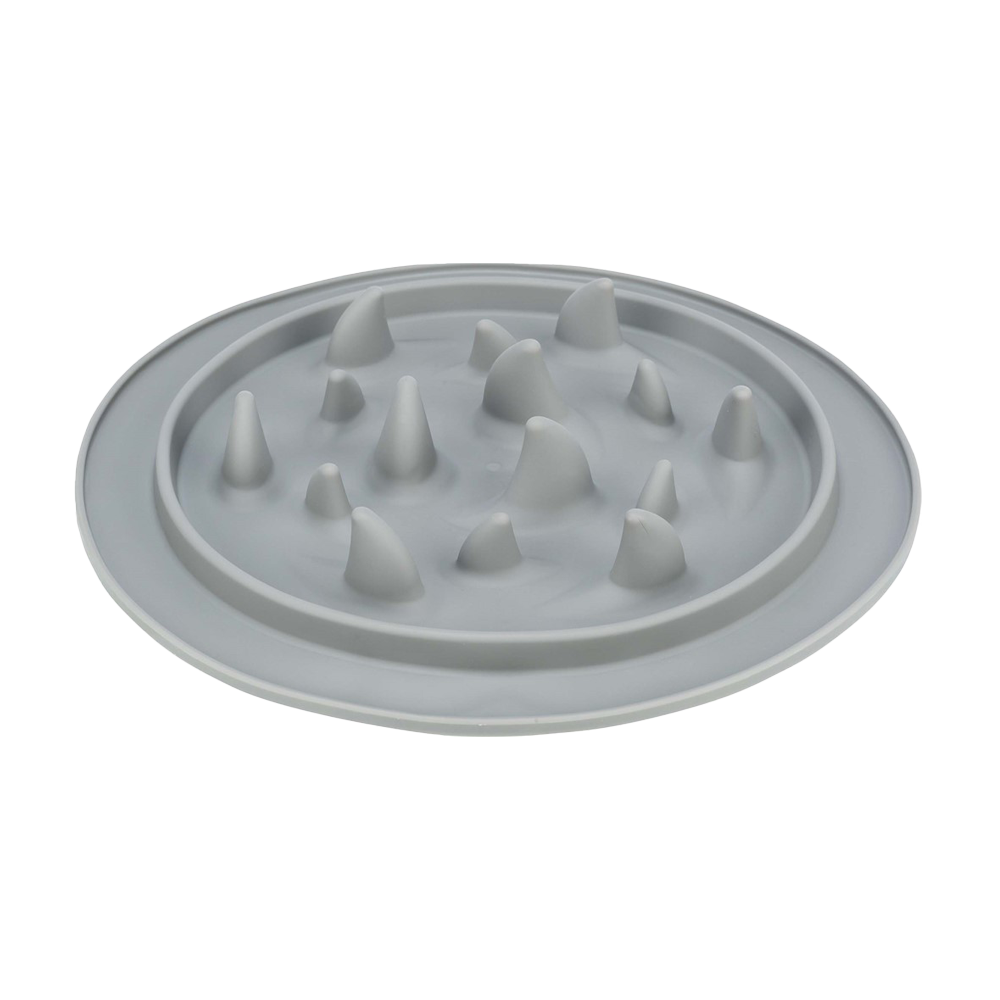 Fodermåtte til langsom fodring, "hajfinner", TPE, Ø - 24 CM