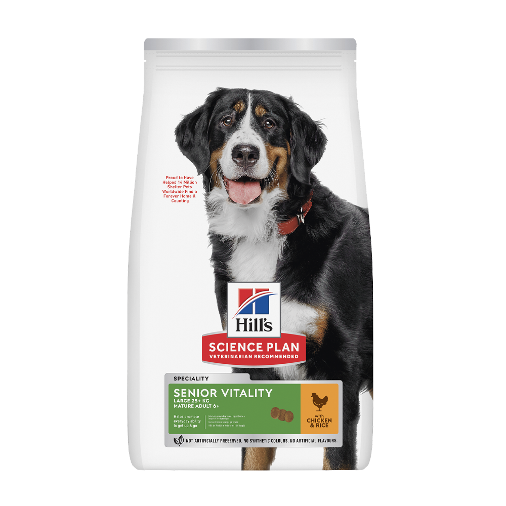 Science Plan Canine Senior Vitality Large Breed Kylling - 12 kg