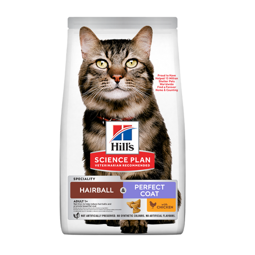 Science Plan Hårboller til Voksne Katte + Stk - 1,5 KG