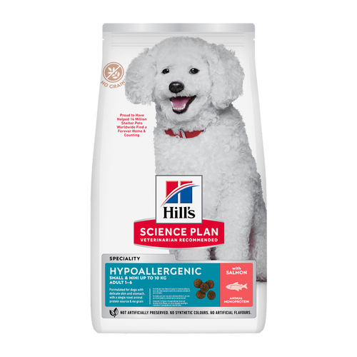 Science Plan Canine Adult Hypoallergenic Small &amp; Mini Salmon - 1,5 kg