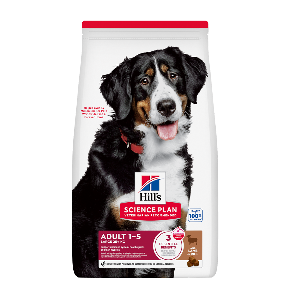 Science Plan Hundefoder til voksne store racer, lam og ris - 12 kg