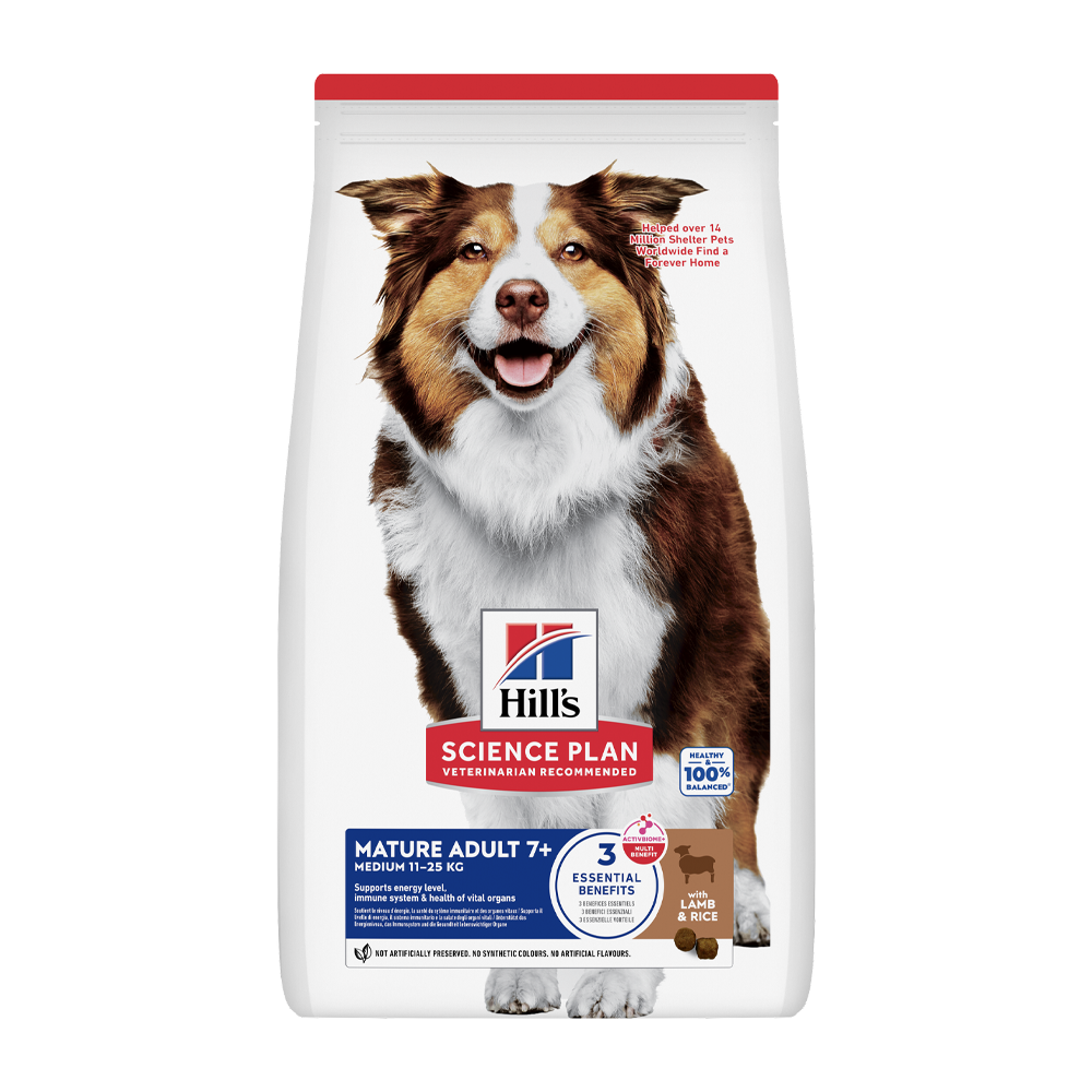 Science Plan Hundefoder Mature Medium Lam &amp; Ris - 12 KG