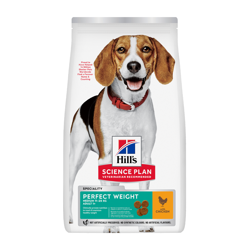 Science Plan Canine Adult Perfect Weight Medium Kylling