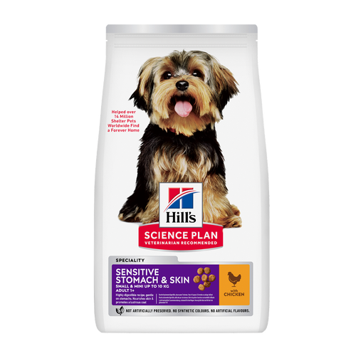 Science Plan Canine Adult Sens. mave &amp; hud Small &amp; mini kylling - 3 kg