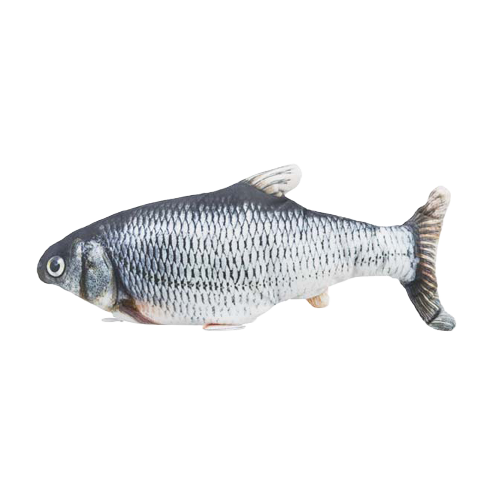 Fiske-pibende stof katteurt - 30 CM
