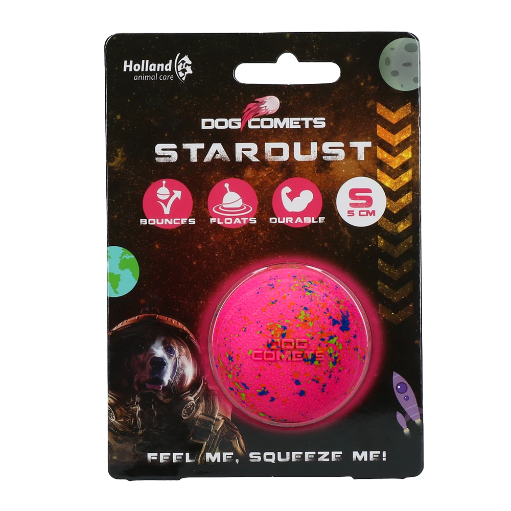Hundekometbold Stardust S Pink - Lille