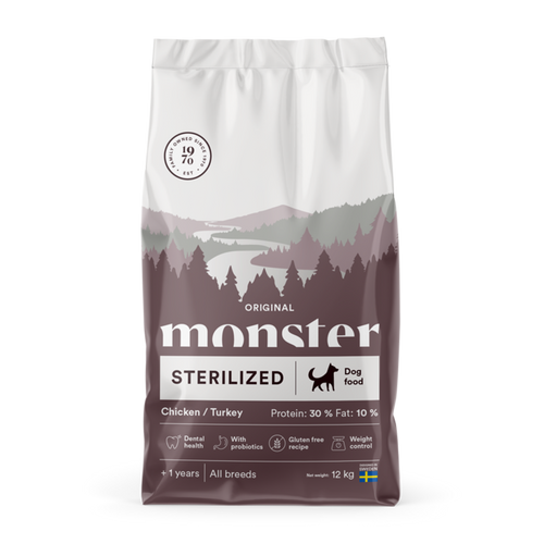 Monster Dog Original Steriliseret Kylling/Kalkun