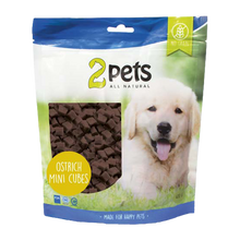 2PETS Dogsnack Ostrich/Struts Minicubes
