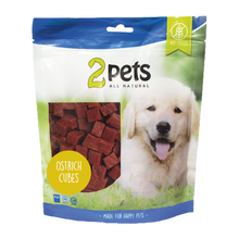 2PETS Dogsnack Ostrich/Struts Cubes