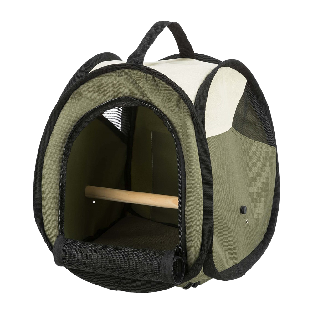 Transportbur fugl nylon med siddepind 27x27x32 cm