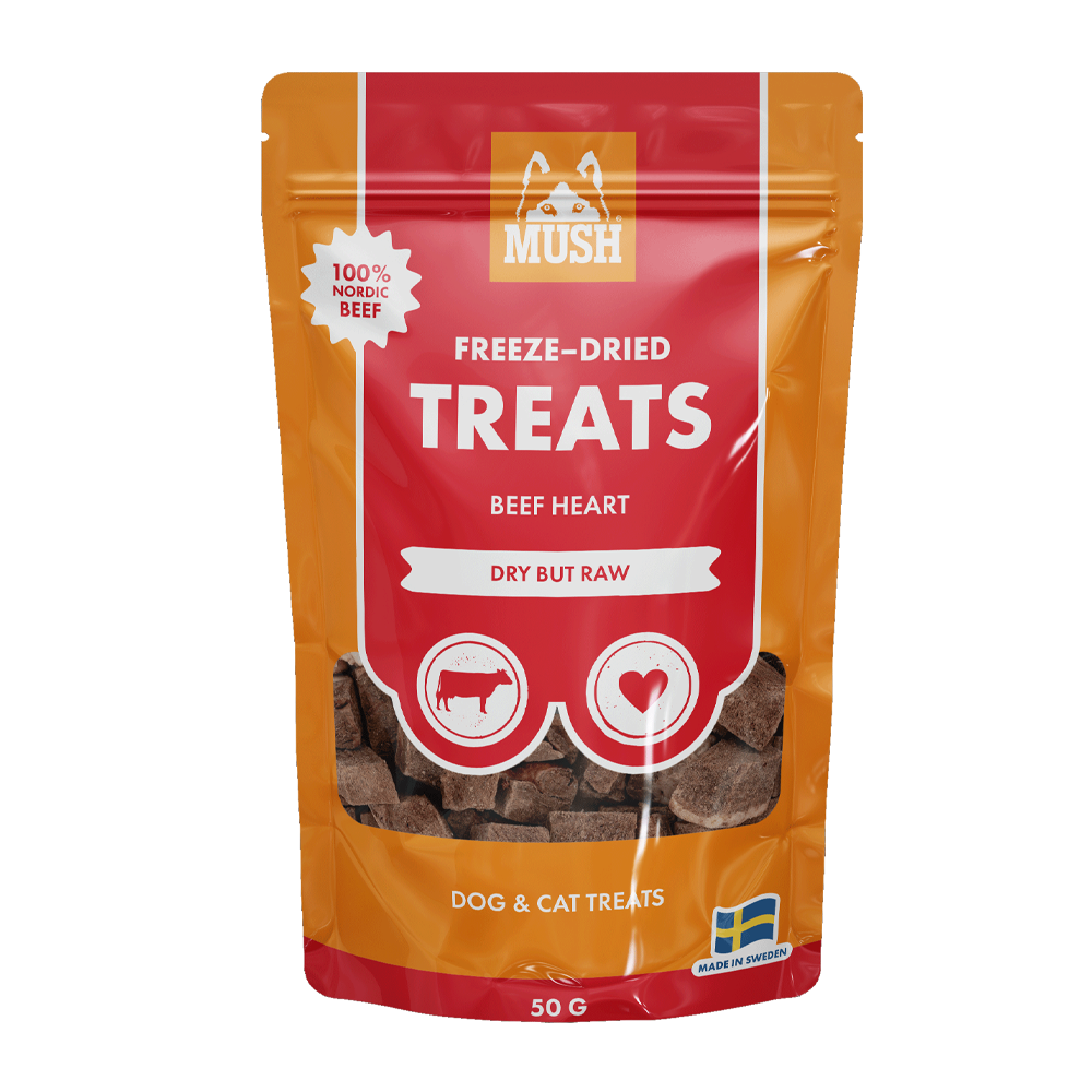 Oksekødshjerte med mos - 50 g