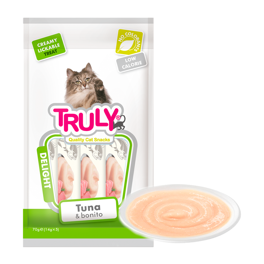 Truly Cat Cremet Lickable Tun &amp; Bonito - 70 G