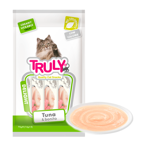 Truly Cat Cremet Lickable Tun &amp; Bonito - 70 G