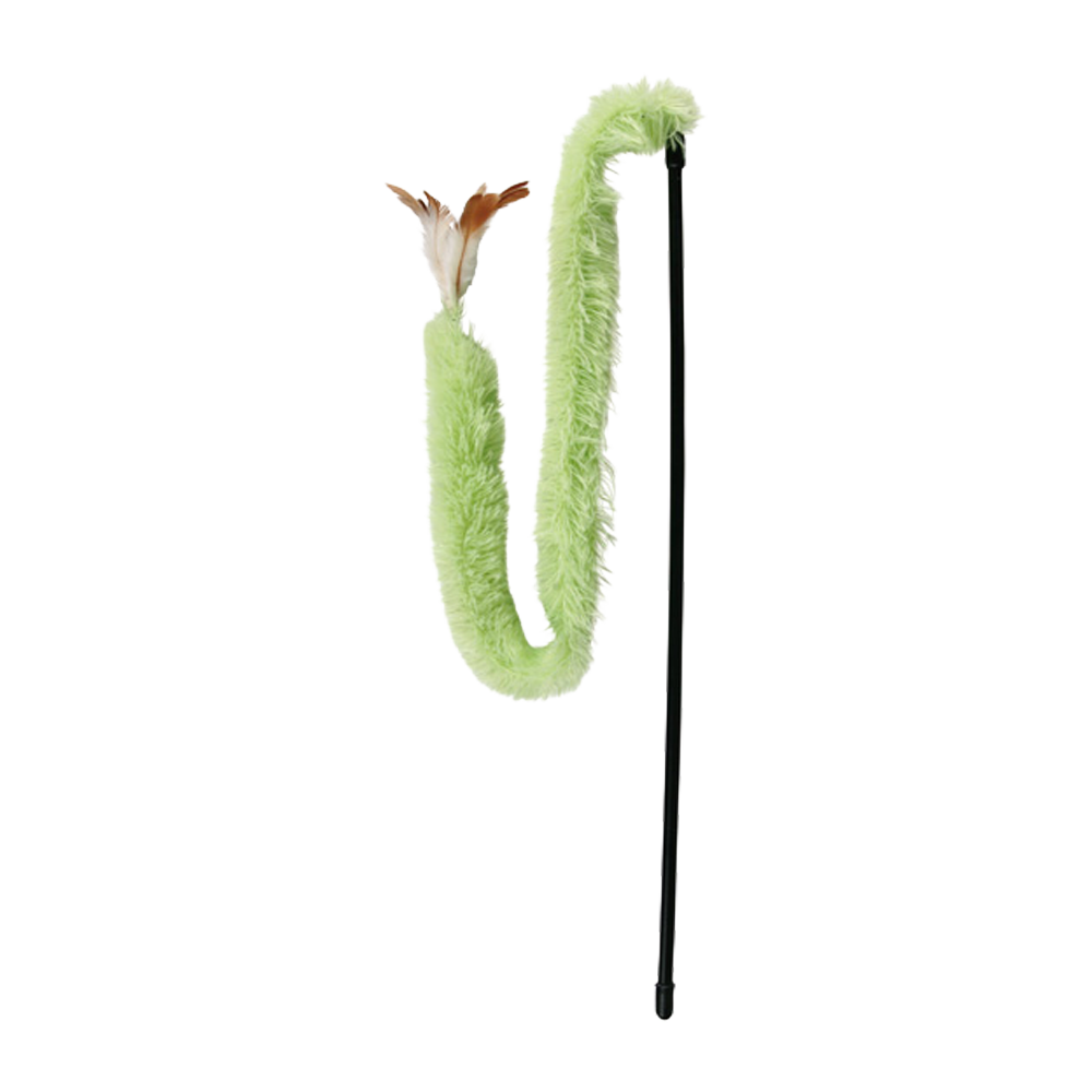 Kattevippestol med plysbånd - 48 CM