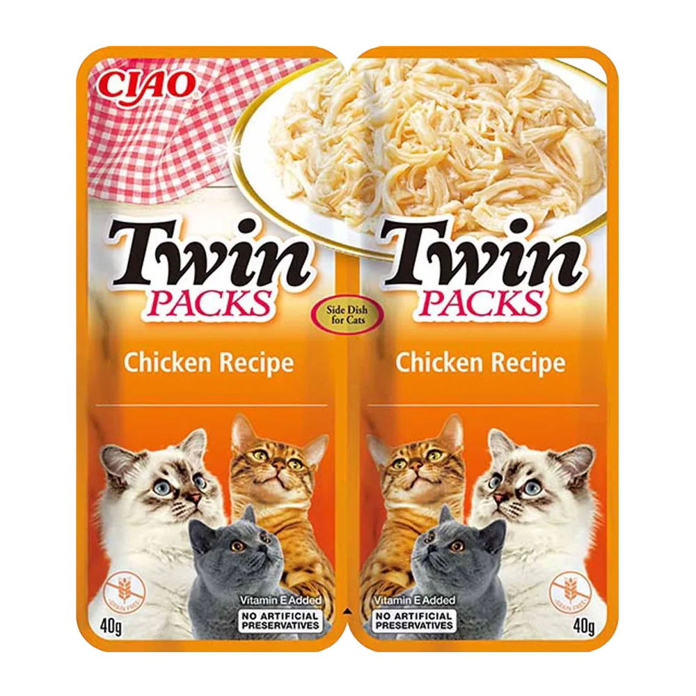 Dobbeltpakker Kylling i kyllingebouillon - 2x40 g