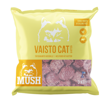 Mush Vaisto® Kattegul (kylling - oksekød)