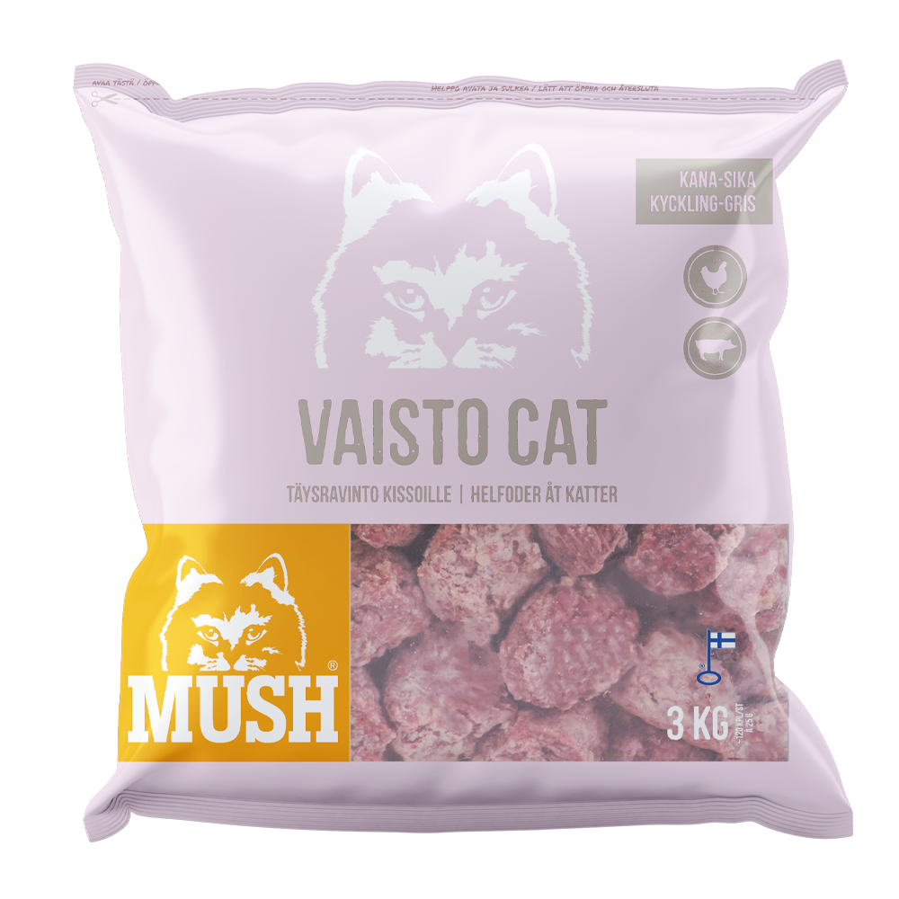 Mush Vaisto® Kat Pink (Kylling - Gris)