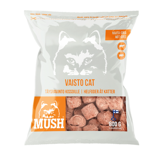 Mush Vaisto® Kattehvide (oksekød - svinekød) - 3 kg
